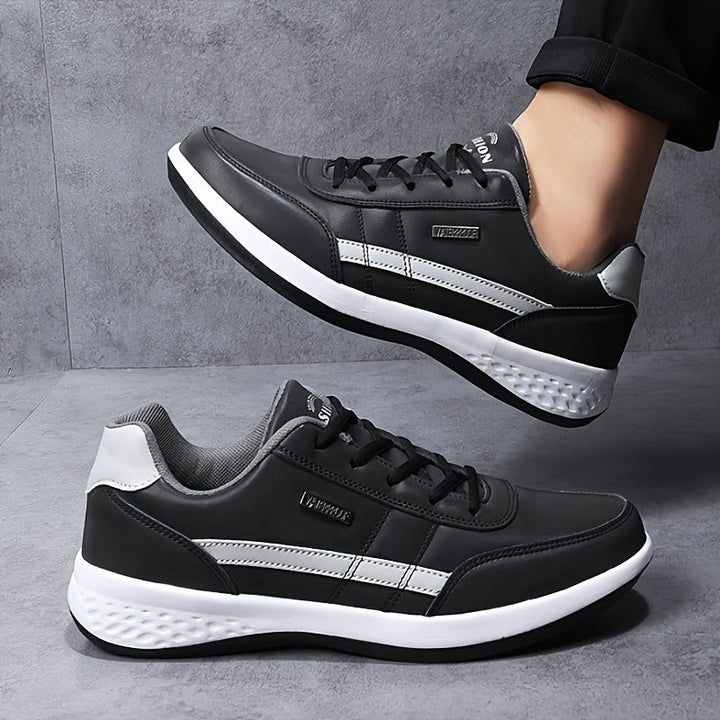 W&W Mode | Große Größen Einfarbige Herrensneaker Mit Weicher Rutschfester Sohle