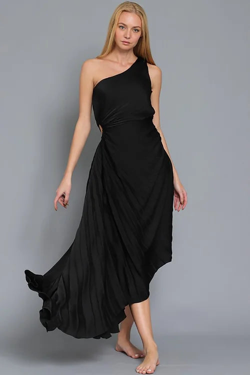 W&W Mode | One Shoulder Maxikleid
