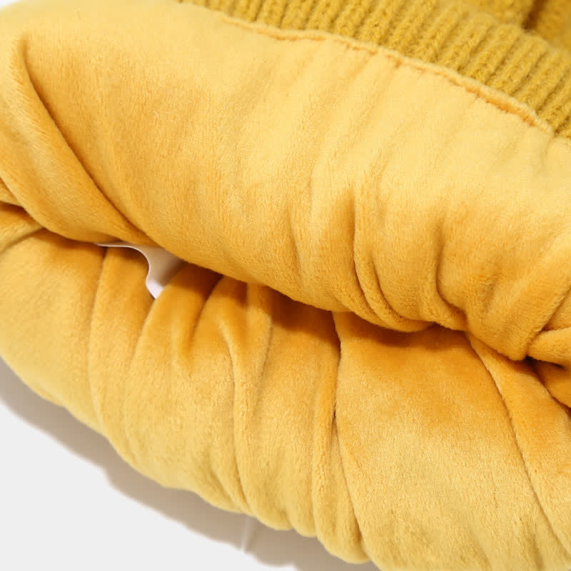 WW | 3-teiliges gestricktes Accessoire-Set - stylische Damenmütze, Schal und Handschuhe