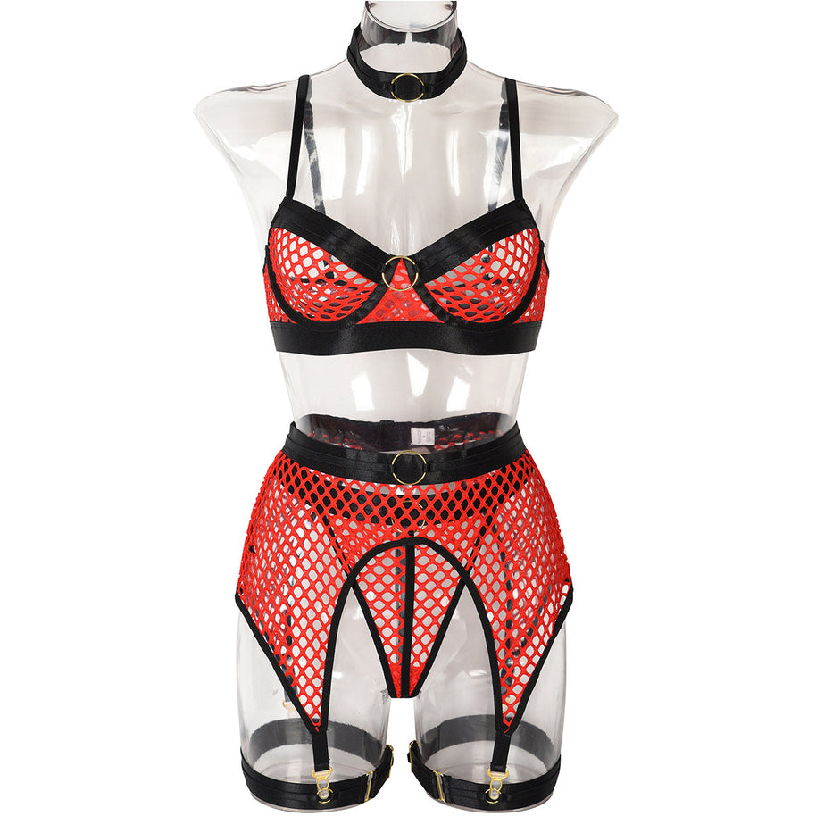 WW Unterwäsche mit großem Mesh-Einsatz und Stahlring-Halterung