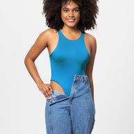 WW | Vollgröße Rundhalsweite Träger Bodysuit