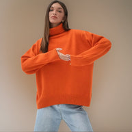 WW | Warmer Oversized Rollkragenpullover Für Den Winter