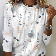 WW | T-shirt Mit Blumendruck Und Rundhalsausschnitt Für Den Frühling