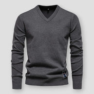 WW | Bequemer Herbstpullover mit V-Ausschnitt für Herren