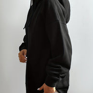 WW | Comfort - Extrem bequemer langer Zip-Up-Plüsch-Hoodie mit Kapuze für Damen