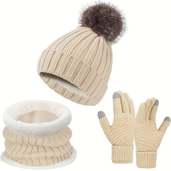 WOLFF | Lässiges Winter Bequemes 3-Teiliges Set für Frauen