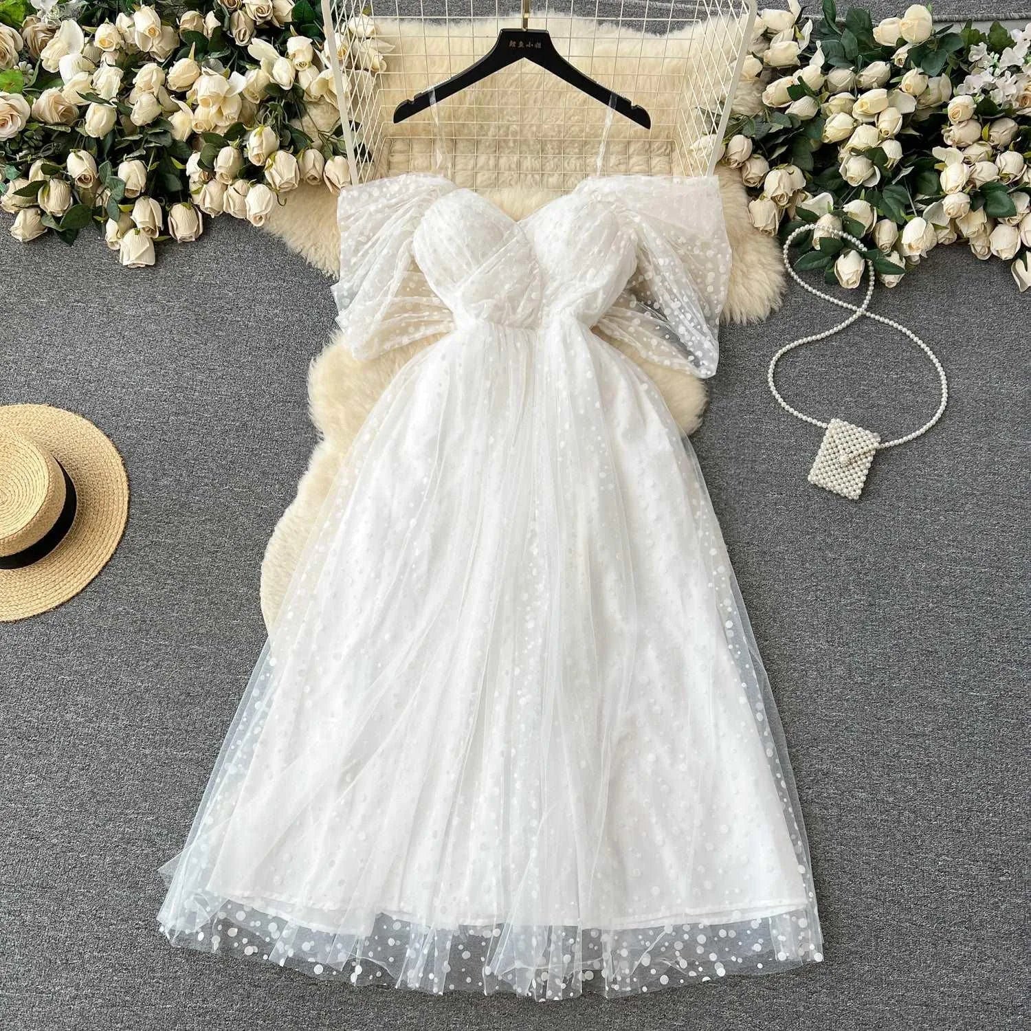 WW | Weißes Kleid Luxus französisch