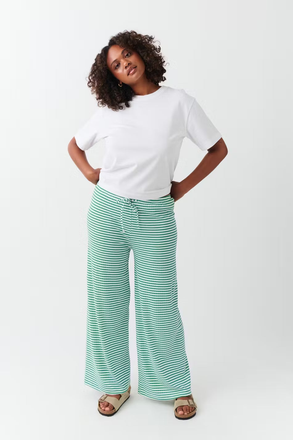 W&W Mode | Gestreifte Loungehose