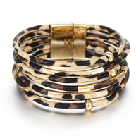 WW | Leoparden Mehrschichtigem Lederarmband