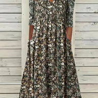 WW | Wunderschönes Maxi-Kleid mit Falten