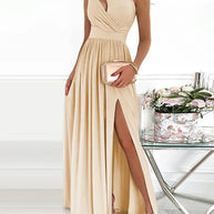 ÉléganceOne™ – One-Shoulder Maxikleid mit Schlitz & Cut-Out Detail