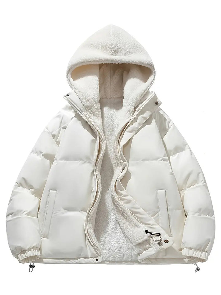 W&W Mode | Langärmelige Vlies Kapuze Jacke mit Taschen
