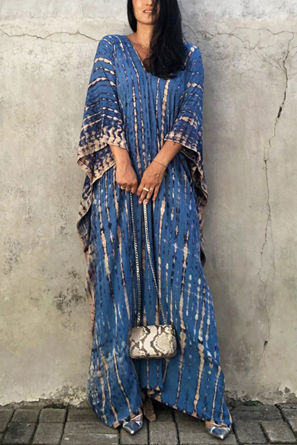 W&W Mode Freely – Lockeres Überwurfkleid im Batik-Boho-Stil