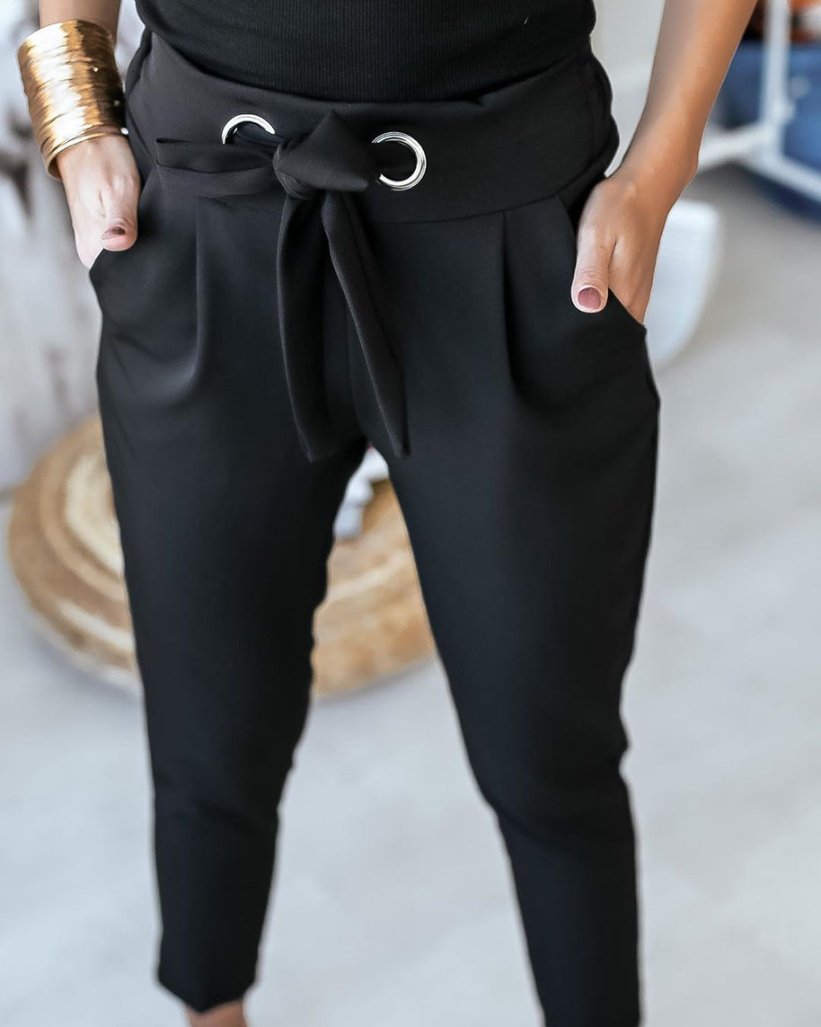 WW | Hochtaillierte Damenhose