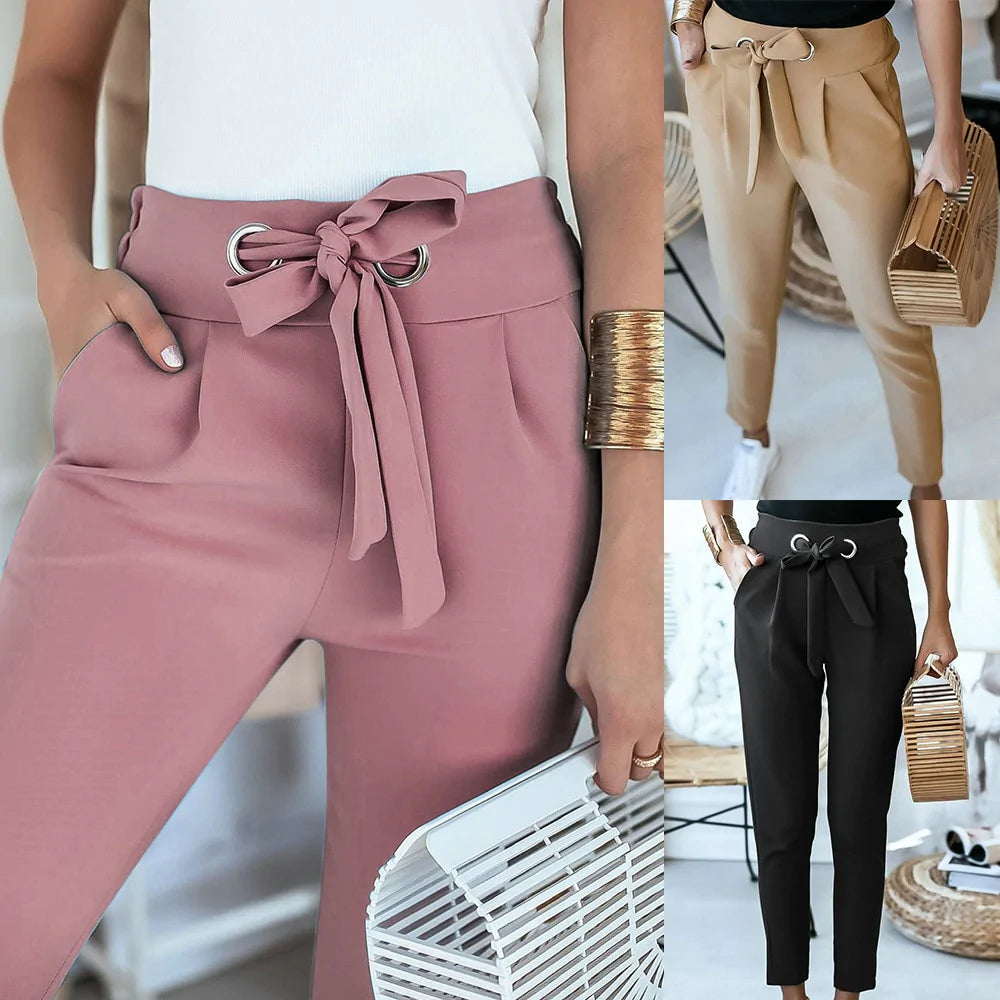 WW | Hochtaillierte Damenhose