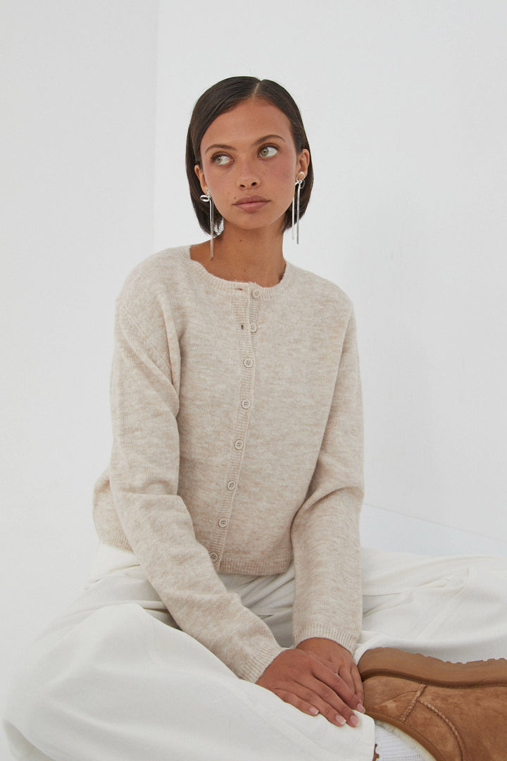 W&W Mode | Bunter Unifarbener Damen-Cardigan