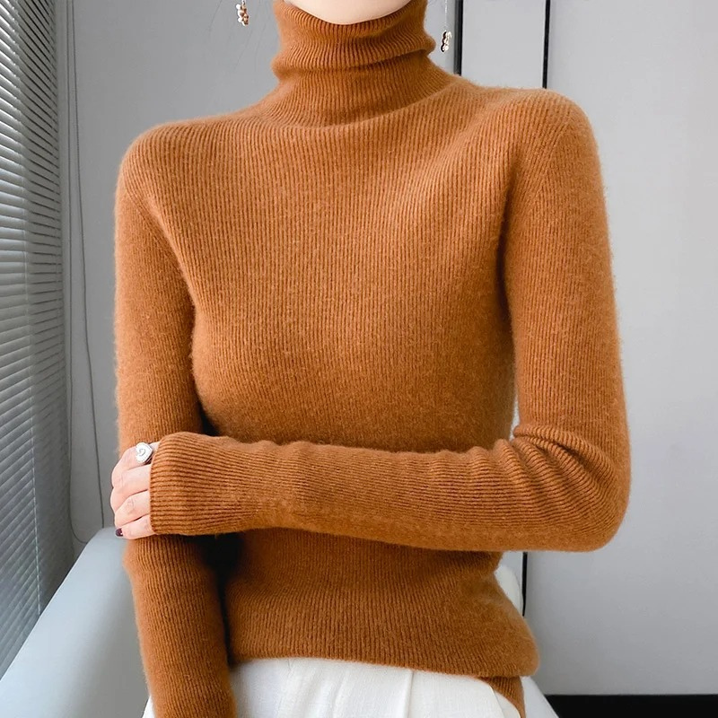 WW | Cashmere Pullover Damen Eleganter Rollkragenpullover aus Luxuswolle
