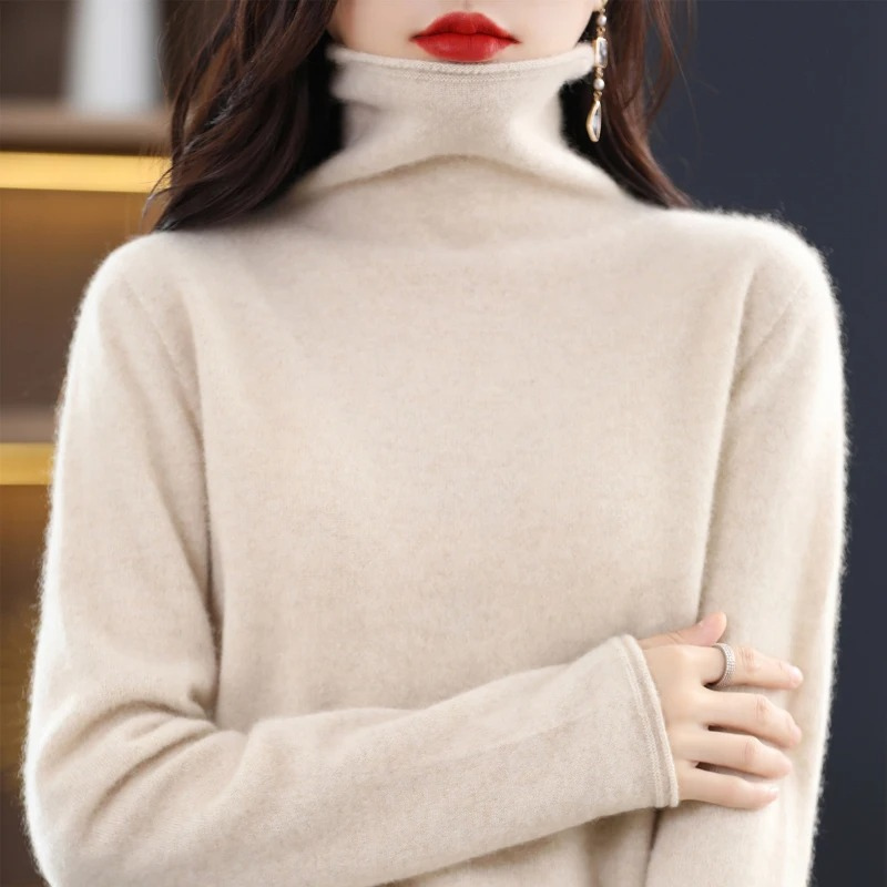 WW | Luxe Cashmere Pullover Damen Weicher Rollkragenpullover, Warm & Stilvoll