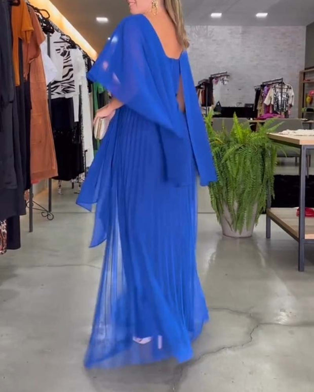 WW | Elegantes Maxi-Kleid mit Rundem Ausschnitt