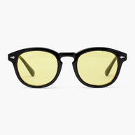 WW | Schwarzer Rahmen Runde Sonnenbrille Für Männer