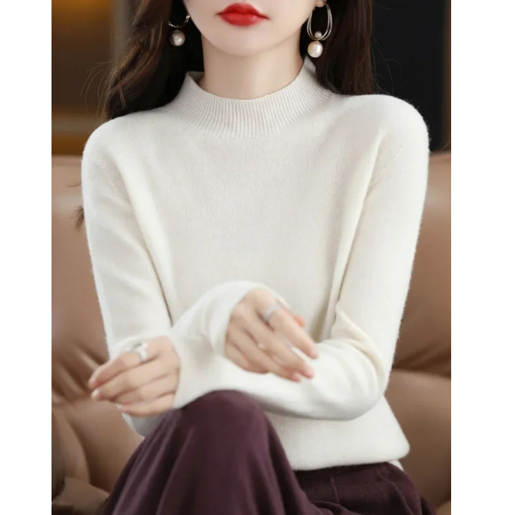 WW | Weiche Cashmere Pullover Damen Luxuriöser Strickpullover für Frauen