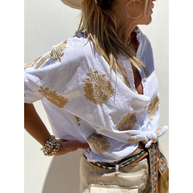 WW | Bluse mit goldenen Details - Elegant & bequem