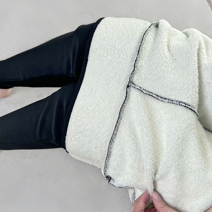 W&W Mode | Liebliche Fleece Hohe Taille Wollleggings