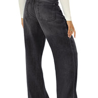 WW | Rosiedress Lässige Weite Beinhosen Aus Zerrissenem Denim