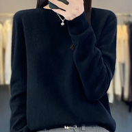 WW | Kaschmir Pullover Damen Runder Ausschnitt Weicher und Eleganter Strickpullover
