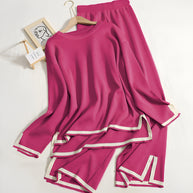 WW Elastisches Strick-Lounge-Set