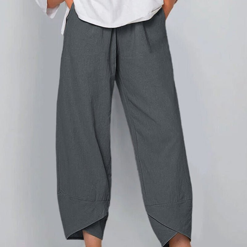 WW | Damenhose Leichte Baumwoll Und Leinen Damen Sommer Komfort
