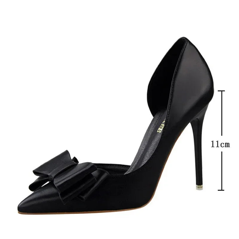 WW | Damen Pumps Mit Schleifendetail Elegante Frauenabsätze