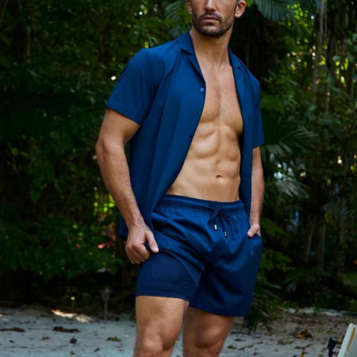 W&W Mode | Herren 2 Lagige Schwimmshort Stilvolle Badebekleidung Für Männer