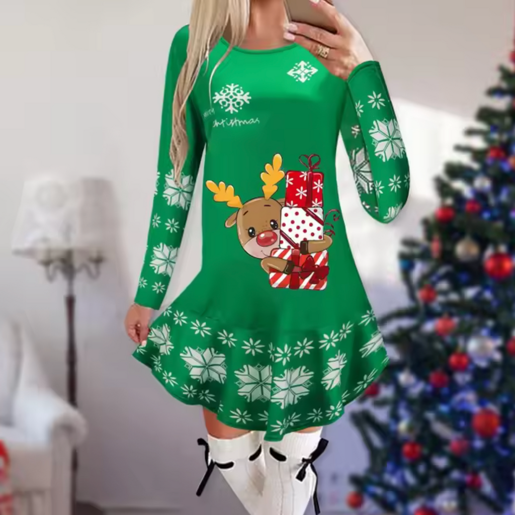 WW | Kleid mit Weihnachtsmotiv