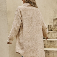 WW | Teddyjacke - bequeme lange Damenjacke