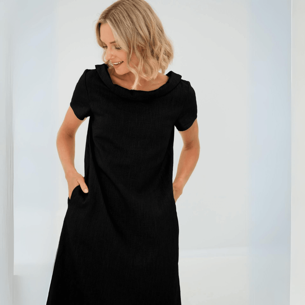 W&W Mode | Lässiges Leinenkleid Für Damen