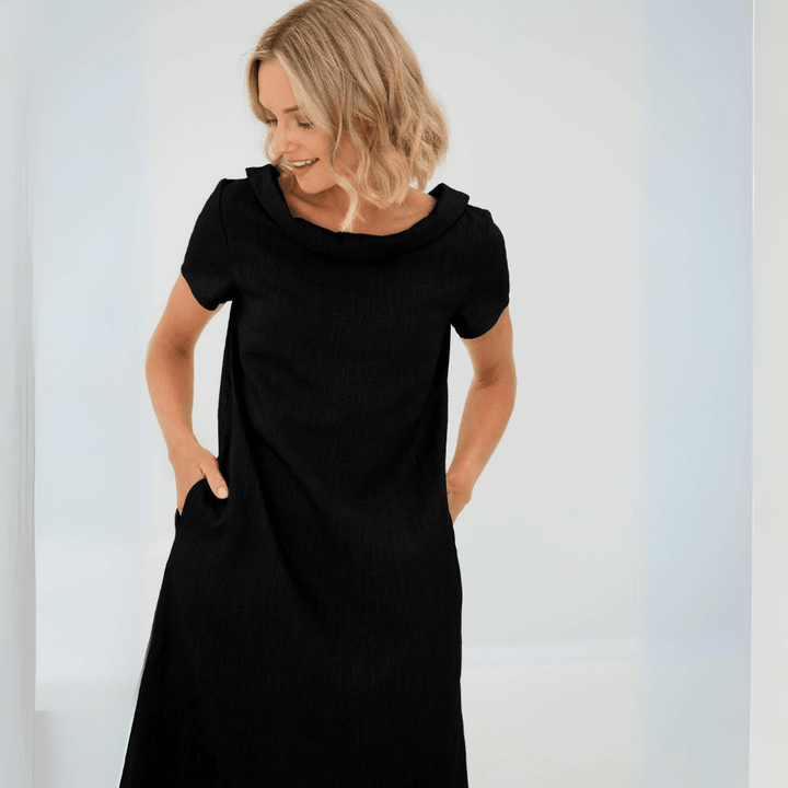 W&W Mode | Lässiges Leinenkleid Für Damen