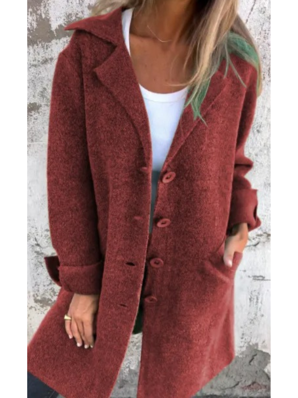 WW | Lange Strickjacken Damen Elegante Strickjacke mit Knöpfen