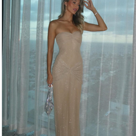 WW | Maxi Kleid Champagner