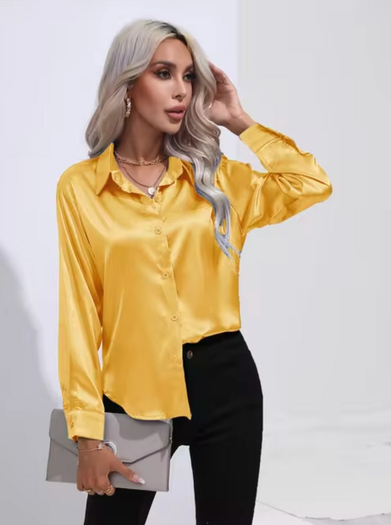 WW | Luxe Bluse Mit Langen Ärmeln