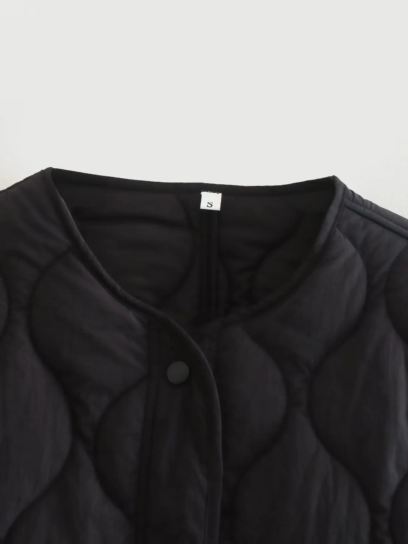 WW | Gepolsterte Jacke Damen, Leichtes Übergröße Modell Mit Taschen, Knopfverschluss