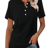 WW | Nachhaltiges Poloshirt Damen Polo Shirt Mit Kragen Und Knopfverschluss