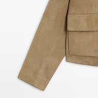 WW | Wildleder Cropped Jacke