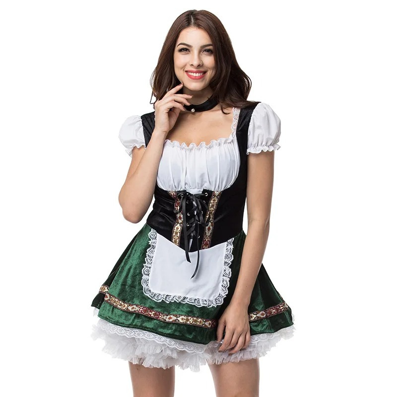 WW | Damen Oktoberfest Outfit mit Stickereien und Spitze