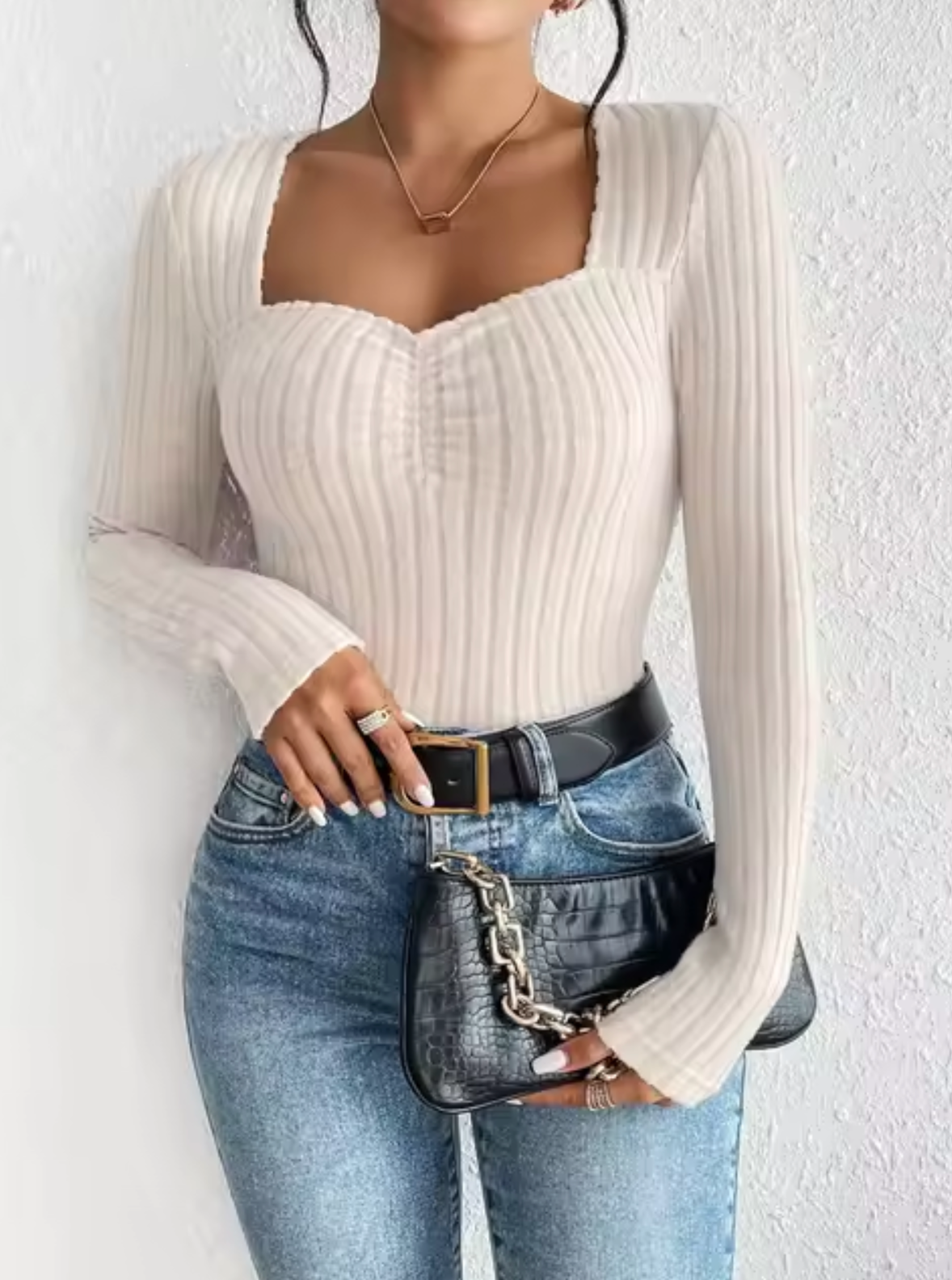 WW | Elegante Gestrickte Ribpullover