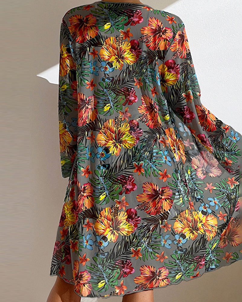 WW | Dreiteiliges Bikini-Set mit Blumen
