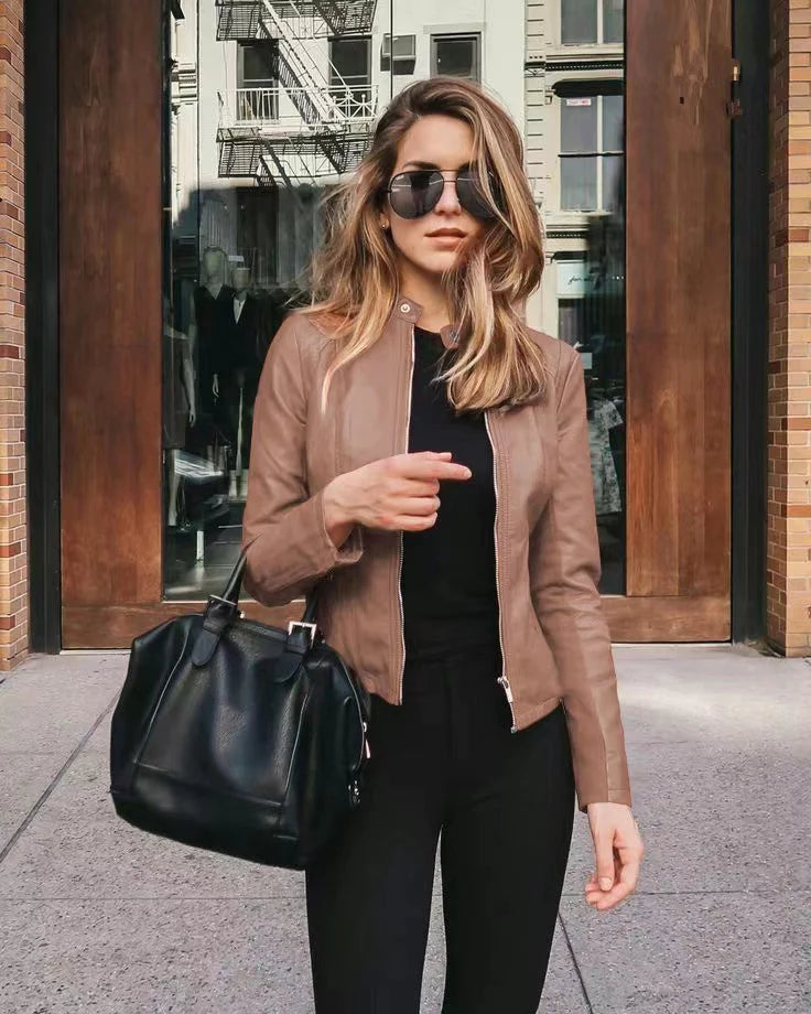 WW | Modische Lederjacke