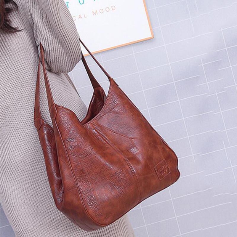 Retro-Ledertasche für Damen