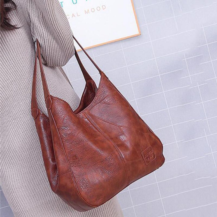 Retro-Ledertasche für Damen