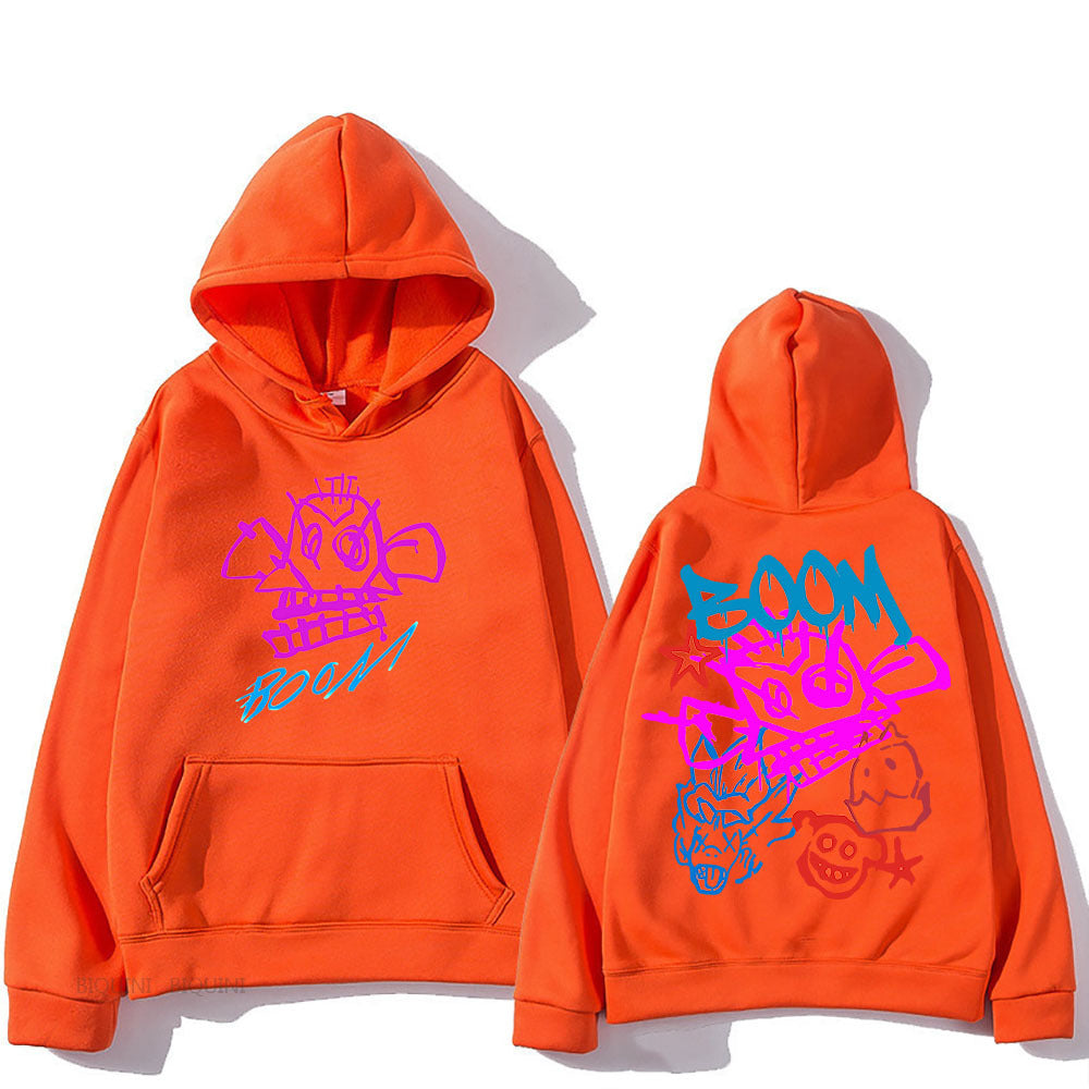 WOLFF | Arcane Jinx Cartoon Langarm-Hoodie